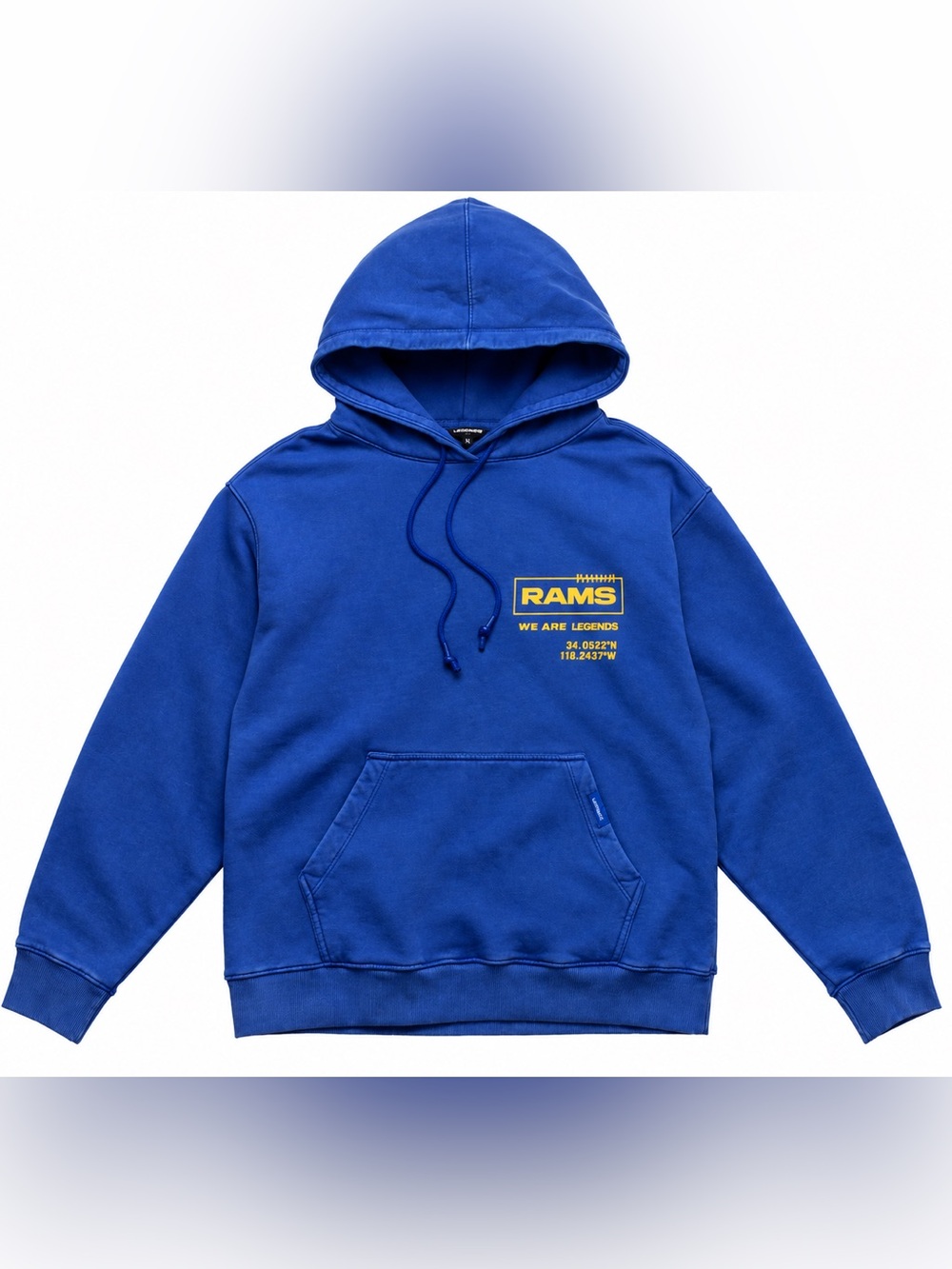 LEGENDS LA Rams Fairfax Pullover Hoodie NWT Royal Blue XL Limited Edition